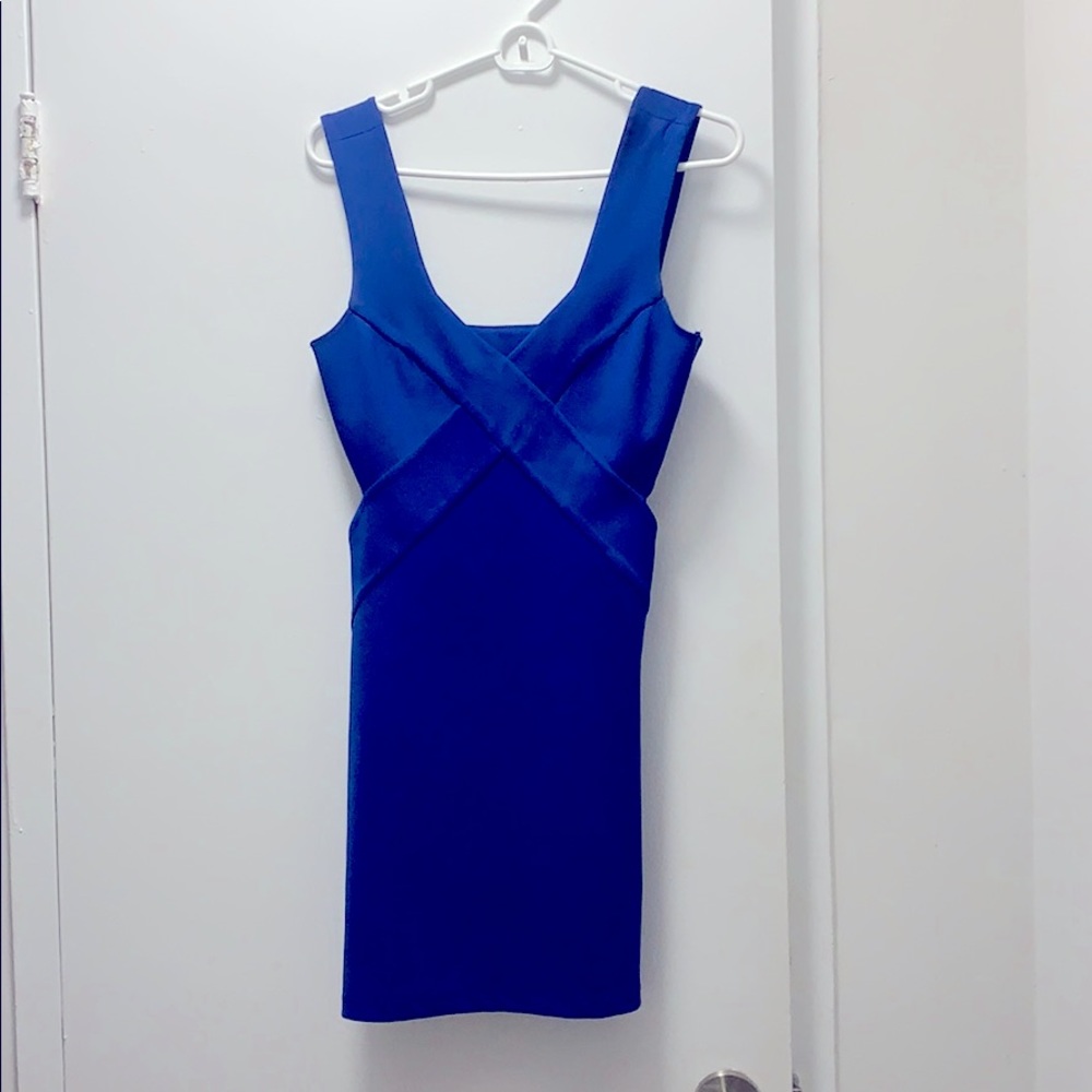 Royal blue cocktail dress